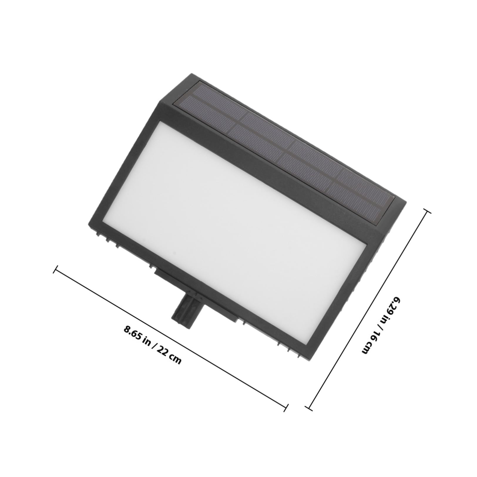 PRETYZOOM Lampada Esterna Solare LED Display Digitale Chiaro e Sensore Crepuscolare, Targa Numero Civico in Plastica Nera per Illuminazione Casa Giardino