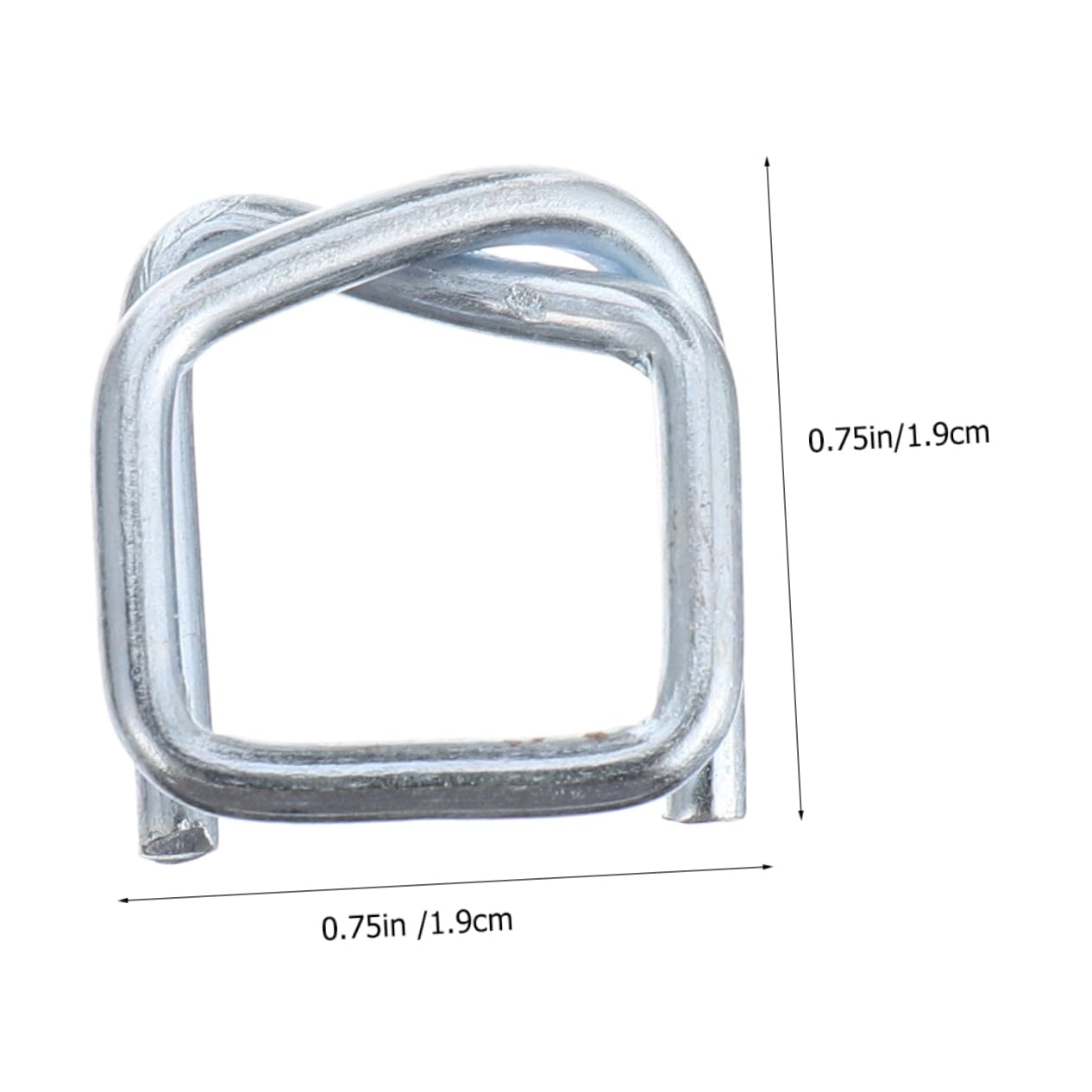 Verzinkte Metallschnallen Rostbeständig für Packgurte 50 Stück 19mm Breite und Leicht für Rucksack und Gepäckverpackung Sowie Selbstgemacht Handwerk