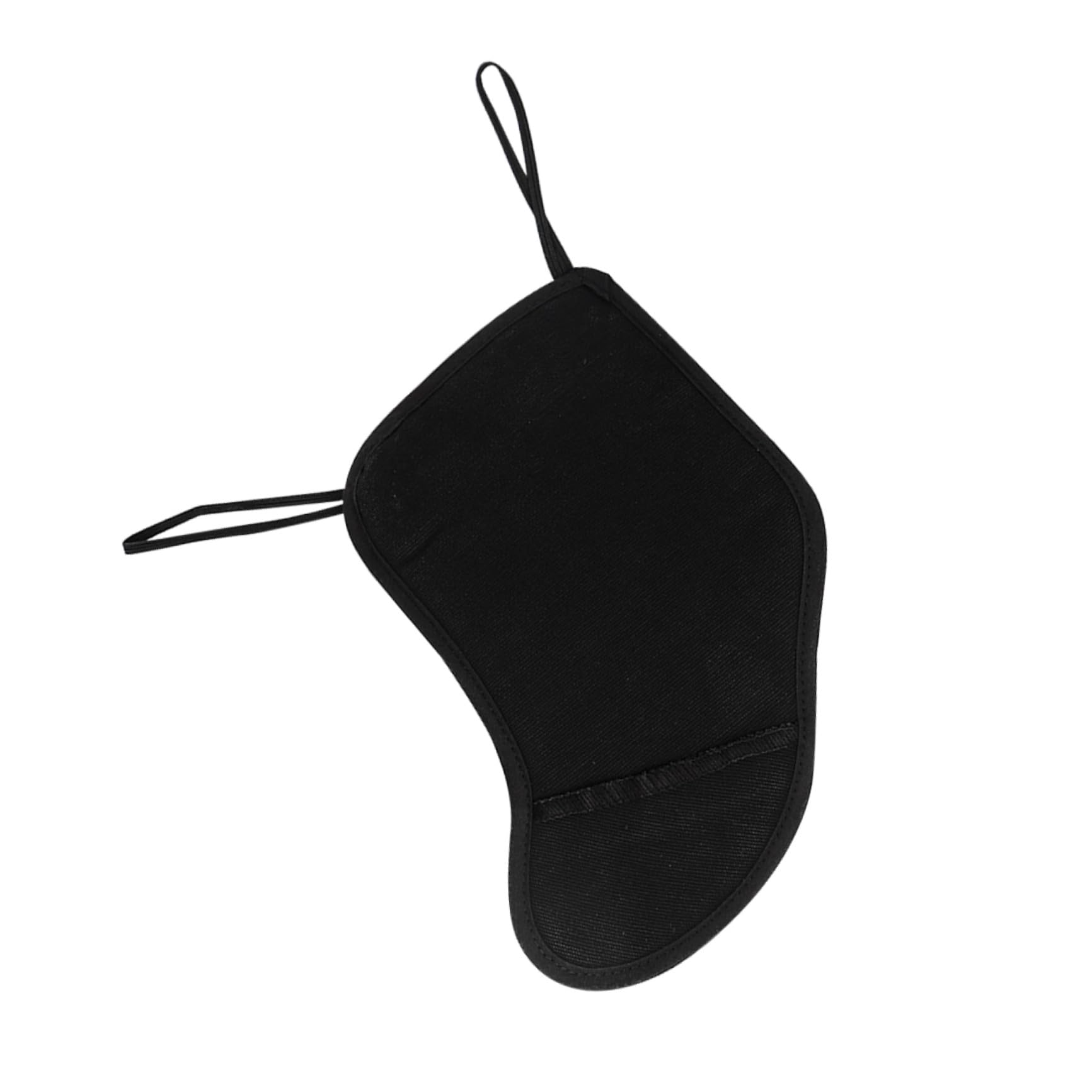 BESPORTBLE Almohadilla Cómoda para Mentonera de Violín de Franela Negra, Diseño Ligero y Compacto, Fácil de Transportar, Adecuado para Actuaciones y Práctica del Violín Estilo Aleatorio