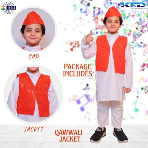 Image of Kaku Fancy Dresses Qawwali Jacket For Dance Costume /Qwwali Dance Fancy Dress Jacket for Kids