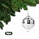 36 Stück Disco Spiegel Ball, Spiegel Ball Silber Diskokugel, 2cm Spiegelkugel Mini Discokugel für Weihnachtsbaum Dekoration, Lichteffekt, Hochzeit, Home, Party - Silber