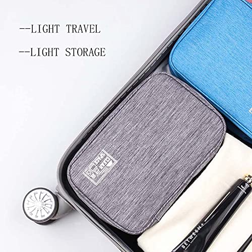 Image of Styleys Travel Cosmetic Bag for Men Women, Hanging Toiletry Bag, Makeup Pouch, Waterproof Makeup Cosmetic Bag Travel Organizer for Accessories, Shampoo (Purple - S11087)