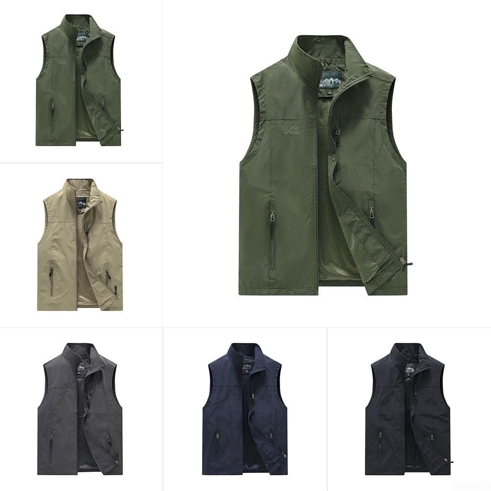 Chaleco para Hombre Sin Mangas Cuello Alto Outdoor