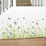 Willkommen im Carolui. Carolui DIY Wandtattoo Abnehmbare Pusteblume Gras Schmetterlinge Wanddekoration Tapete