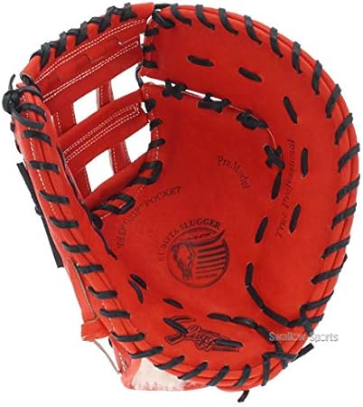 ◇久保田スラッガー◇ オーダー ファースト ミット 黒 /灰 /赤 独特の