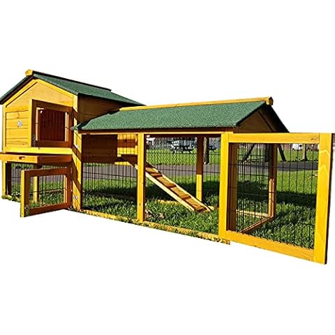 Eggshell LARGE SMOKEY XL NATURAL COLOUR RABBIT HUTCH GUINEA PIG HUTCHES RUN RUNS LARGE 2 TIER WITH NIGHT SHUTTER Cover