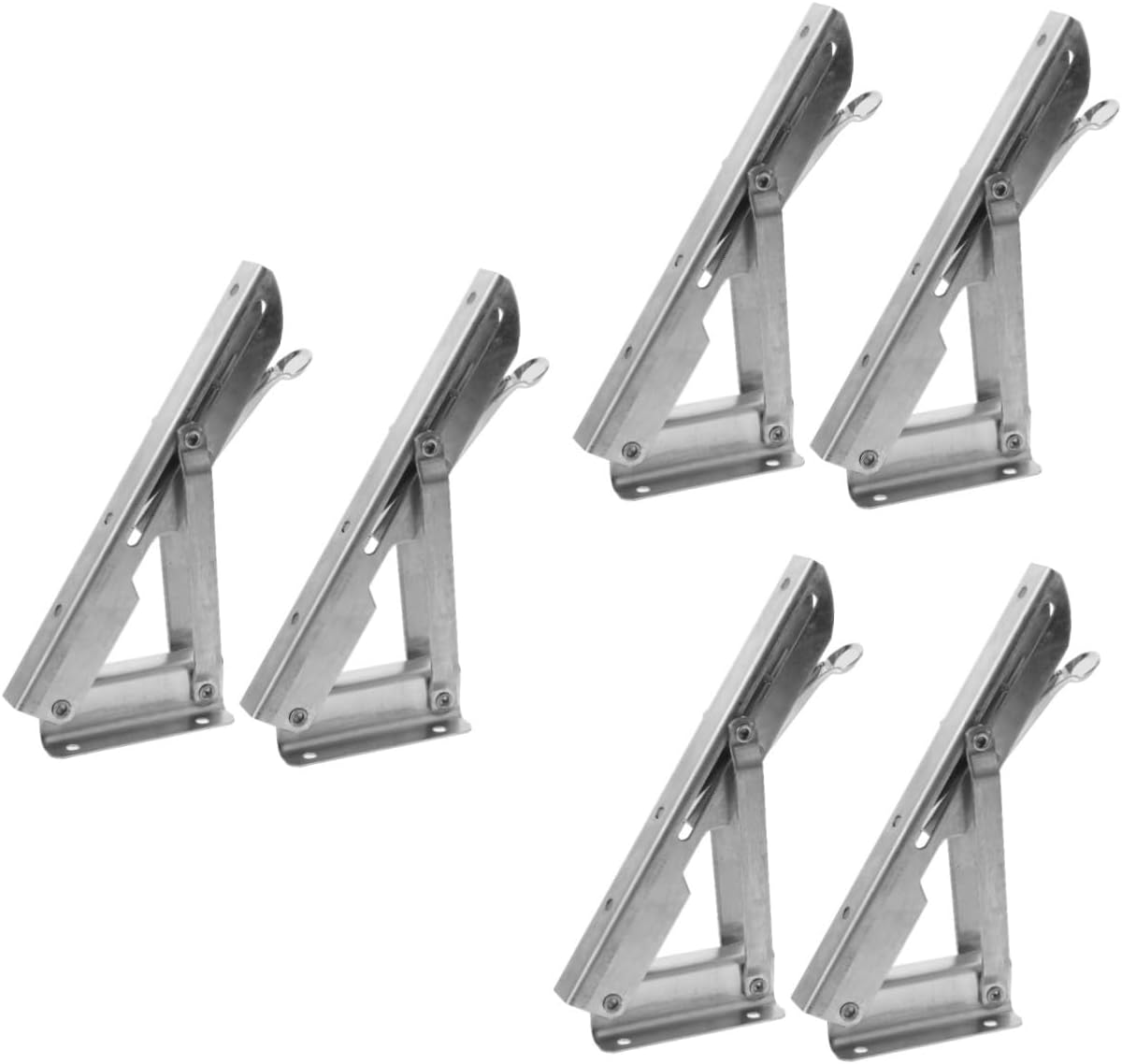 3pairs Wall Shelf Brackets Heavy Duty Support for Floating Shelves Easy to Install Decorative Metal Bracket for Home and Kitchen Use