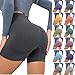 Short Scrunch pour femme, short sans couture, short de sport, de yoga, de fitness, de gym, de gym, de course à pied, de cyclisme, gris foncé, L