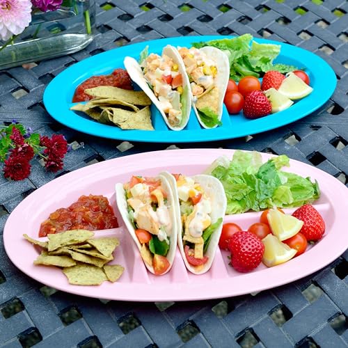 50% OFF Platos para tacos Youngever - Paquete de 9 colores
