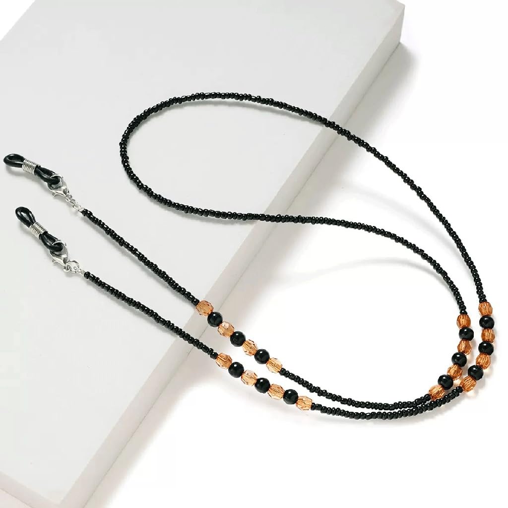 Cuello Colgante de Cadena de Gafas con Cuentas Decorativas Que no se decoloran y no Caen