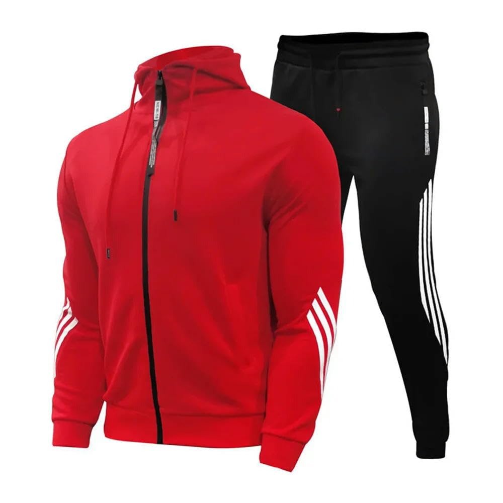 ZBDP męski dres do biegania, sweter, bluza z kapturem, kurtka, spodnie dresowe, 2-częściowy garnitur, moda męska, casualowa kurtka jesienno-zimowa.