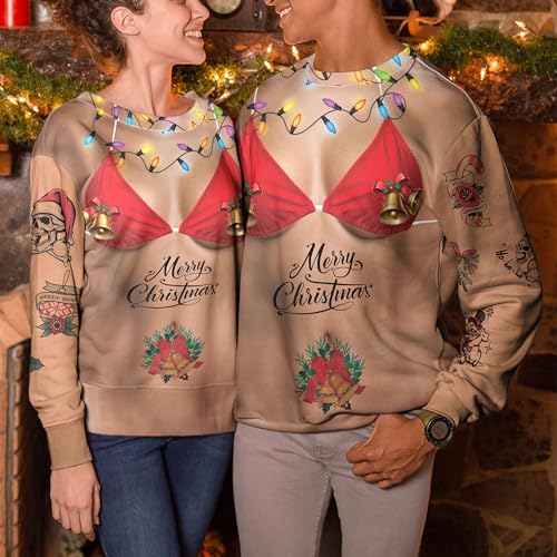 Woman Yelling at Table Dinner Funny Sweatshirt Fake Ugly Christmas Cat Meme T-Shirt Gift for Men Women4