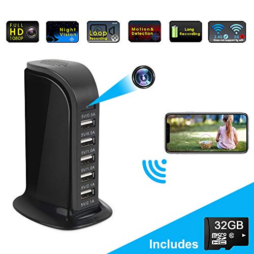 Spy Camera Hidden Camera WiFi,4K Video Wireless Spy Camera Hidden Cameras Covert Nanny Cam