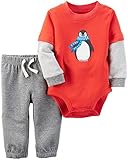 Carter's Baby Boys Bodysuit Pant Sets 121g843, Heather, 18M