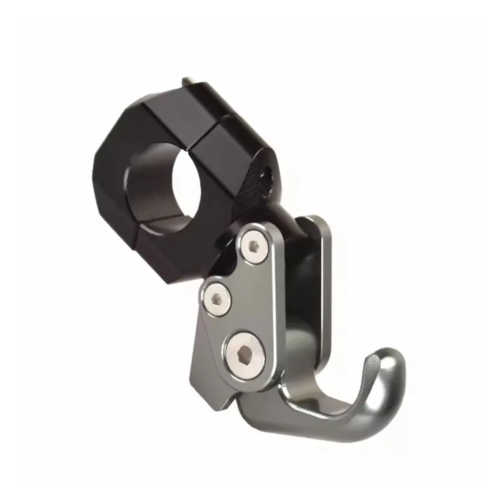 Lilanka Universal Fixed Aluminum Bike Handlebar Hook for Motorcycle Modified Aluminum Alloy Handlebar Hook Storage Foldable Hook Accessories