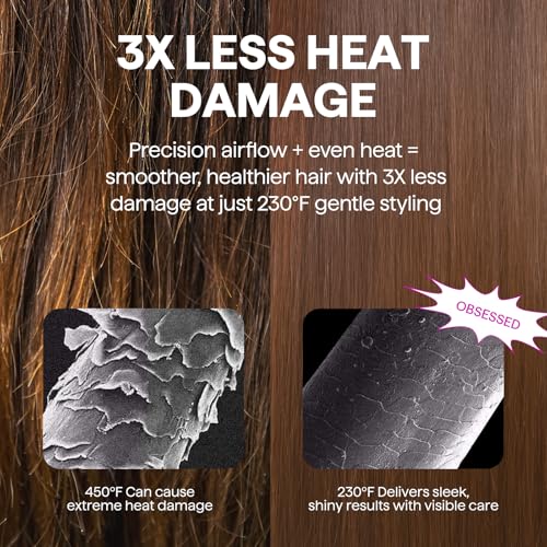 Image of Wavytalk Hair Dryer Brush Set, Air Sculpt 4-in-1 Hot Air Brush Set, Multi Hair Styler for Salon Blowouts, Smooth Curls, Volumizing and Straightening, Sleek and Less Frizz, Pink