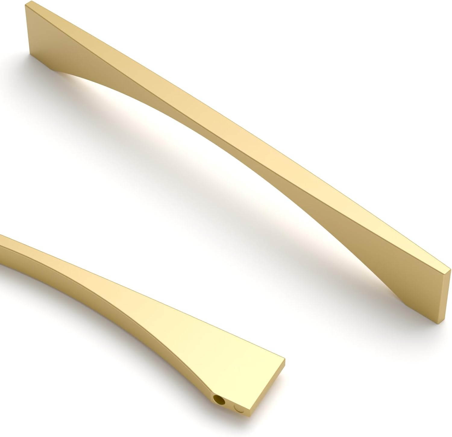 Asidrama 10 Pack 10 Inch(254mm) Brushed Gold Kitchen Handles