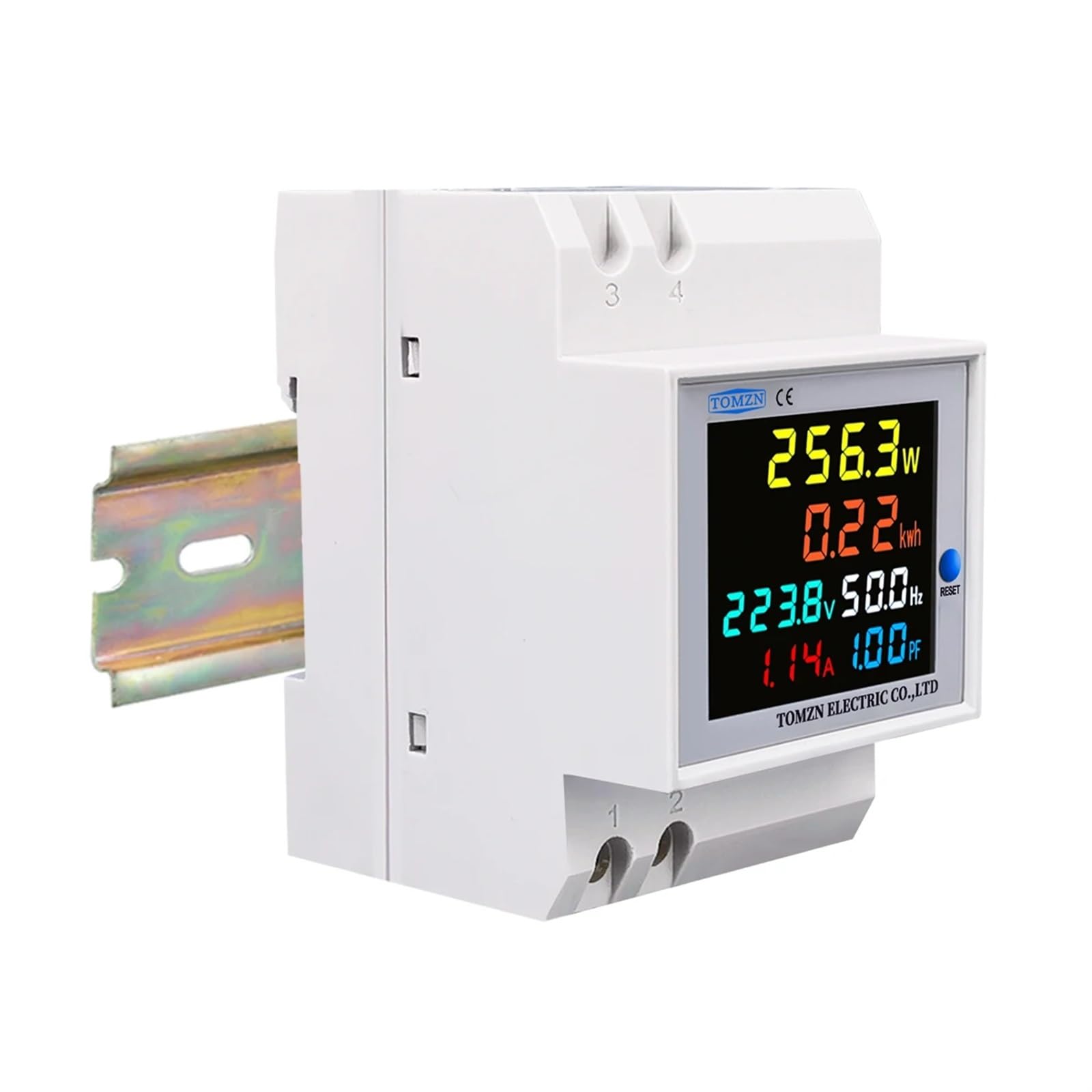 Monitor AC na szynie DIN 6IN1 110 V 220 V 100 A Napięcie prądu Współczynnik