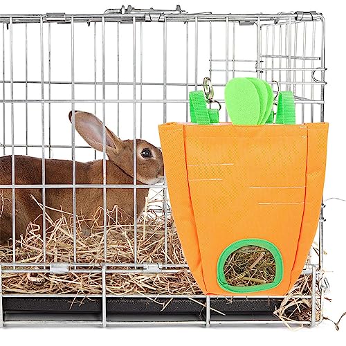 2 peças Suporte doméstico de feno resistente ao desgaste, conveniente alimentador de coelhos, acessó