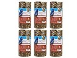 Evergreen Farm and Garden Birdseed Cylinders with Hole - Bird Seed for Outside Wild Birds (Small Cylinder, Mighty Bird Mix 6pc)