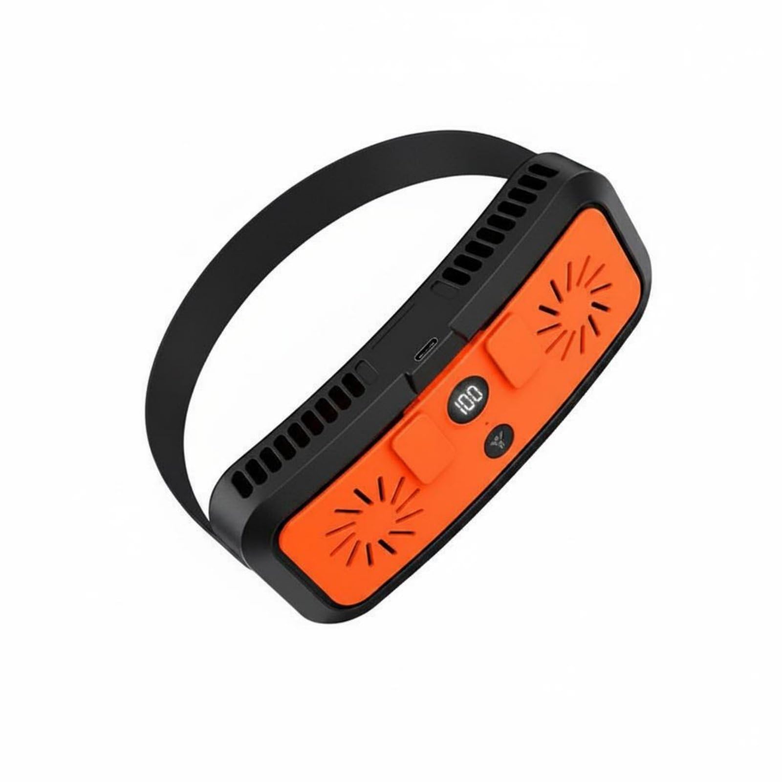 Large Breeze Rechargeable Waist Fan Fast Charging Handsunrestricted Belt Long Battery Life Cooling Device Dual Engine For Workers, Campers, Construction Site, Outdoor, Black |-image-15