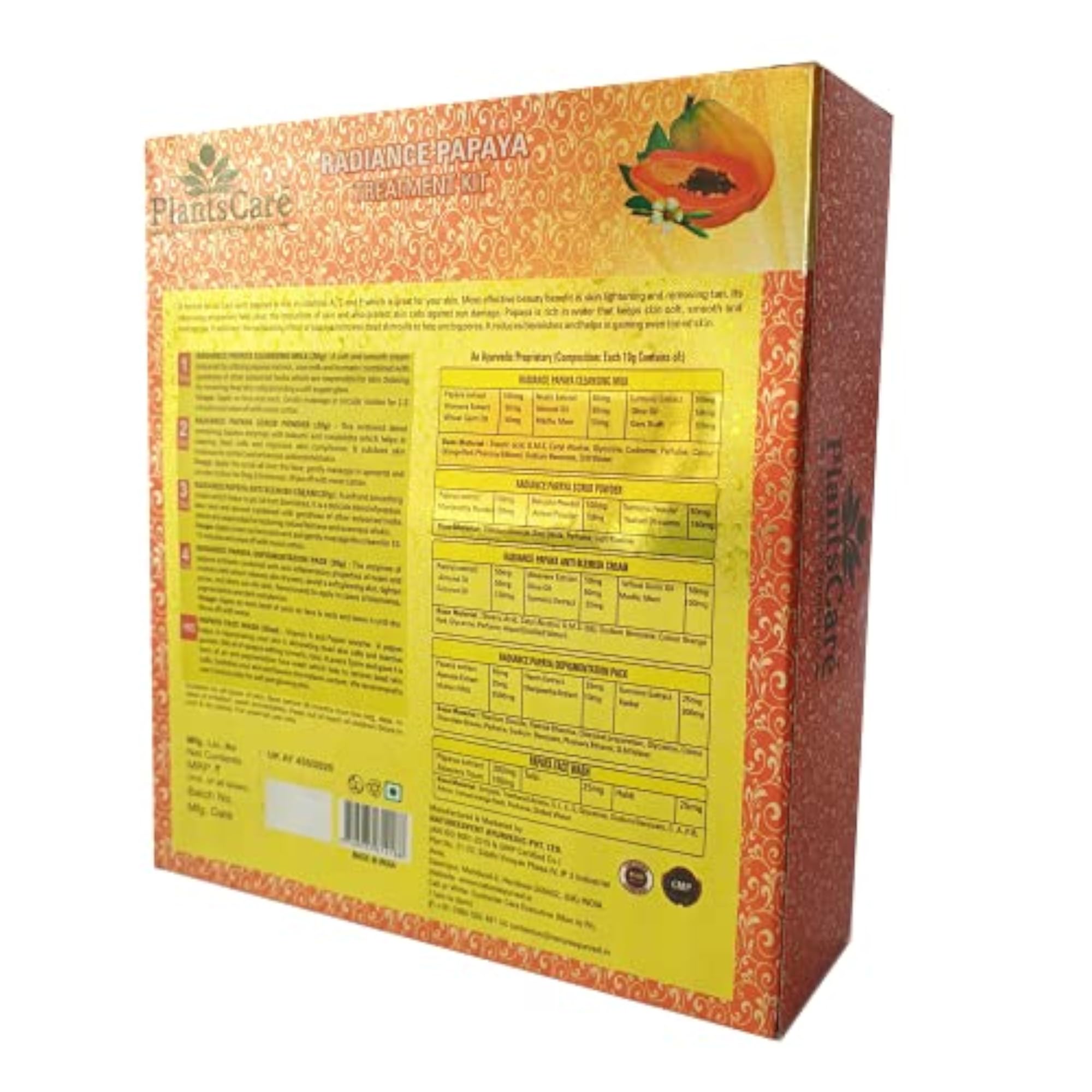 Plants Care Radiance Papaya Treatment Kit mini 80g+65ml
