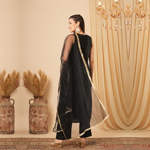 Image of Globus Women Kurta Set (GS568454 Red M)