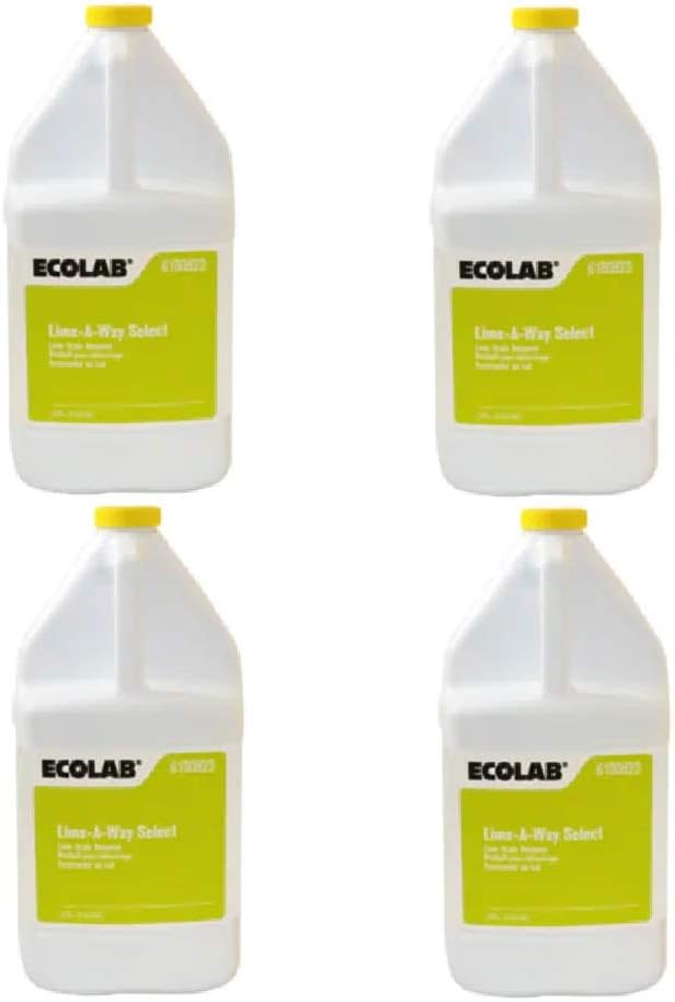 Ecolab 4 Pack 6100823 Lime Way 1 Gallon Lime Scale Remover