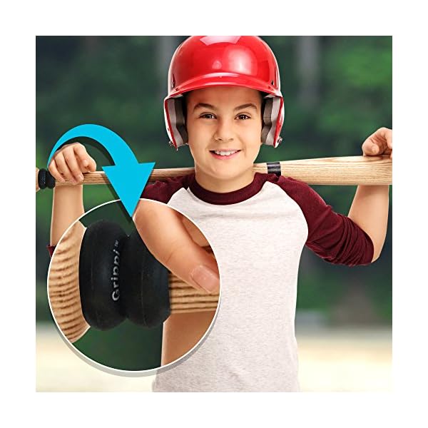 Bat Grip Choke up Rings 2Pack for Youth Baseball, Softball and Tee