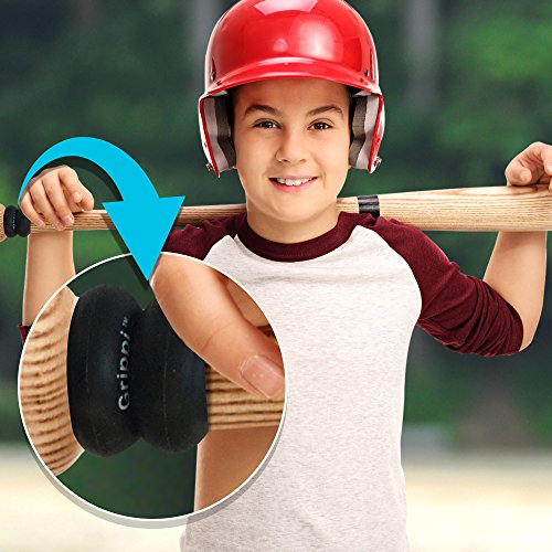 Bat Grip Choke up Rings 2Pack for Youth Baseball, Softball and Tee