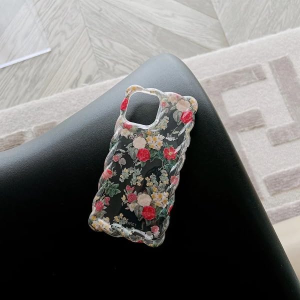 Image of PEEPERLY Back Cover Case for iPhone 13 Pro Max Soft TPU, Shockproof Protective Vibrant Spring Floral Print Case for Girls & Women