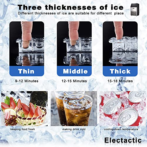 Electactic Ice Maker, Commercial Ice Machine,100Lbs/Day thumb #3