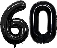 Vista 102 de GOER Globos con el número 80 para decoraciones de fiesta de cumpleaños número 80, globos de helio de aluminio jumbo de 42 pulgadas para 80 Oro rosa