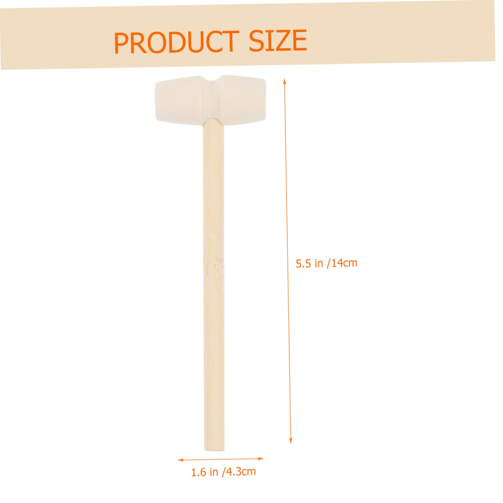 MAGICLULU 10Pcs Wood Hammers Wooden Mallets for Ergonomic Design for Hand Eye Coordination and Creative Play Educational for Young