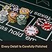 JIESITE Dealer Buttons, Texas Hold'em Casino Grade Metal Dealer Buttons, 3 Piece Deluxe 2.1/1.7 Inch Poker Accessory Set