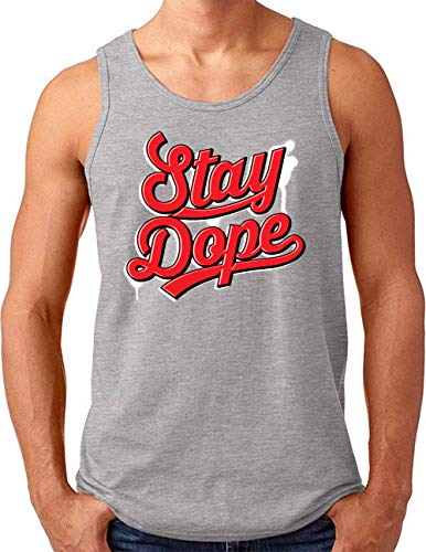 Débardeur graffiti gris 4XL OM3 Stay-Dope : la coupe ample pour homme fort