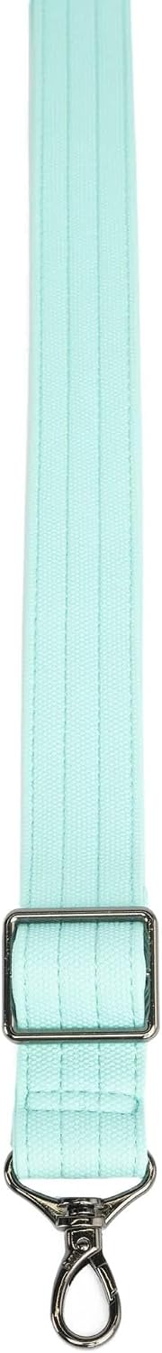 Lug Adjustable Matte Luxe VL Bag Strap for Women – Adjustable Length, Gunmetal Hardware, Vegan Leather – AQUAMARINE BLUE