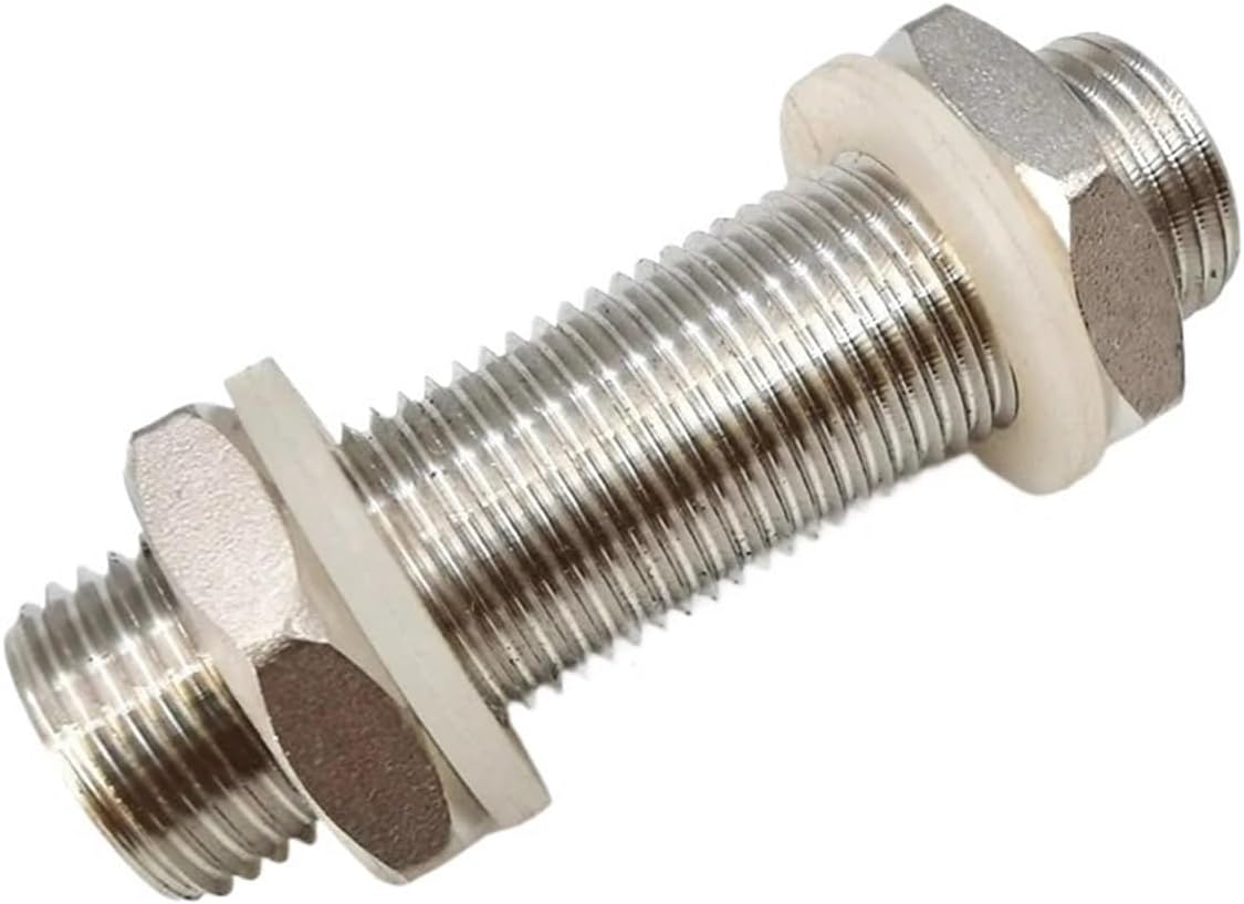 1/4" BSPP Male Full Thread 304 Stainless Steel Water Tank Nipp