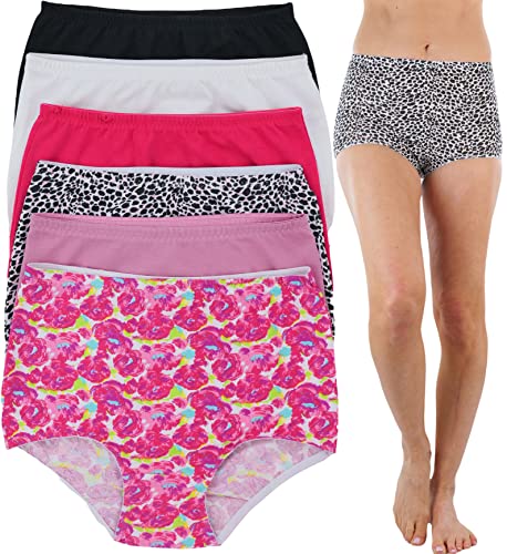 Image of ToBeInStyle Women's Pack of 6 High-Waisted Girdle Brief Tummy Support Everyday Panties