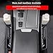 PWUSUDUI Car Seat Gap Filler Organiser for VW Touran I 2006-2010 2011 2012 2013 2014 2015, Car Gap Box Leather Adjustable with Cup Holder Car Accessories, co-Pilot red