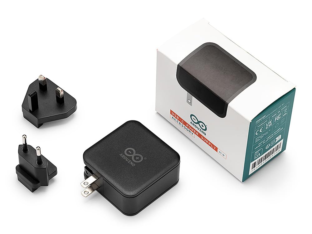 Scheda AI Arduino UNO Q 4GB + Alimentatore USB-C da 45W, Linux, Wi-Fi, Bluetooth per Robotica e IoT