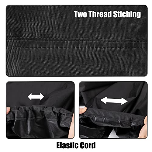 Nalone Boat Cover, Heavy Duty 600D Marine Grade Polyester Canvas Trailerable Waterproof Boat Cover,Fits V-Hull,Tri-Hull, Runabout Boat Cover14'-16'*68" (Black) #TOP2