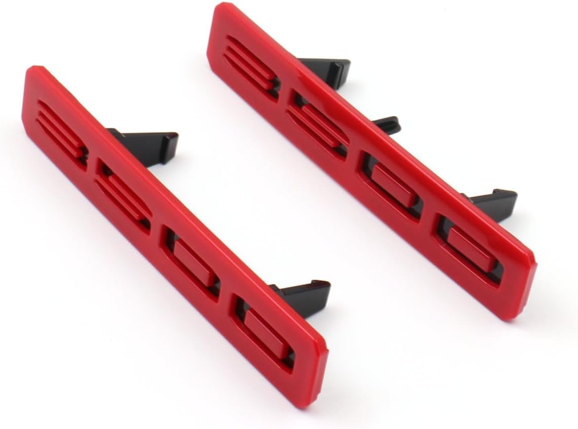 2PC Front Bumper Fascia Fender 3500 Emblems Compatible with 2024+ Sierra 3500HD (Red Black)