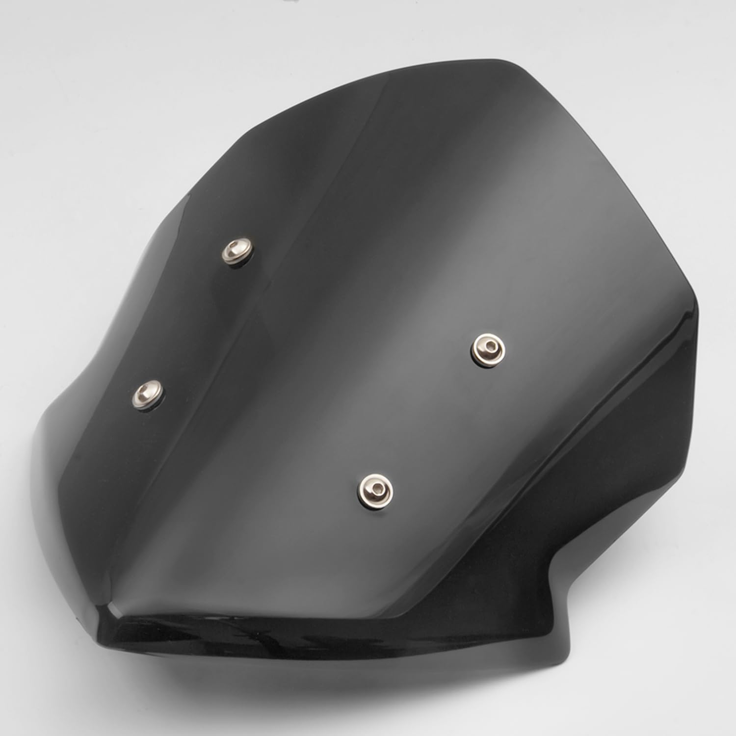 Motorcycle Hard ABS Wind Deflector Windshield Screen Double Bubble Airflow Windscreen Flyscreen Windproof Protector Compatible with K-awasaki Z125 Z 125 Z-125 2019 2020 2021 2022 2023(Smoke)