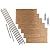 FASÄDE Waves Decorative Vinyl Backsplash 15 sq ft Kit in Polished Copper