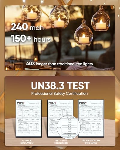 Image of Homemory Tea Lights with Timer Battery Operated, 6H Timer Auto On Daily, Flickering Flameless LED Votive Candles for Table Centerpieces, Lantern, Halloween, Christmas, Warm Lamp, No Remote, 24-Pack