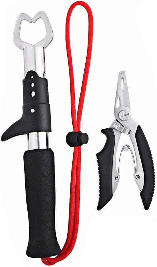 Futaba Stainless Steel Fishing Lure Pliers and Fish Gripper Set