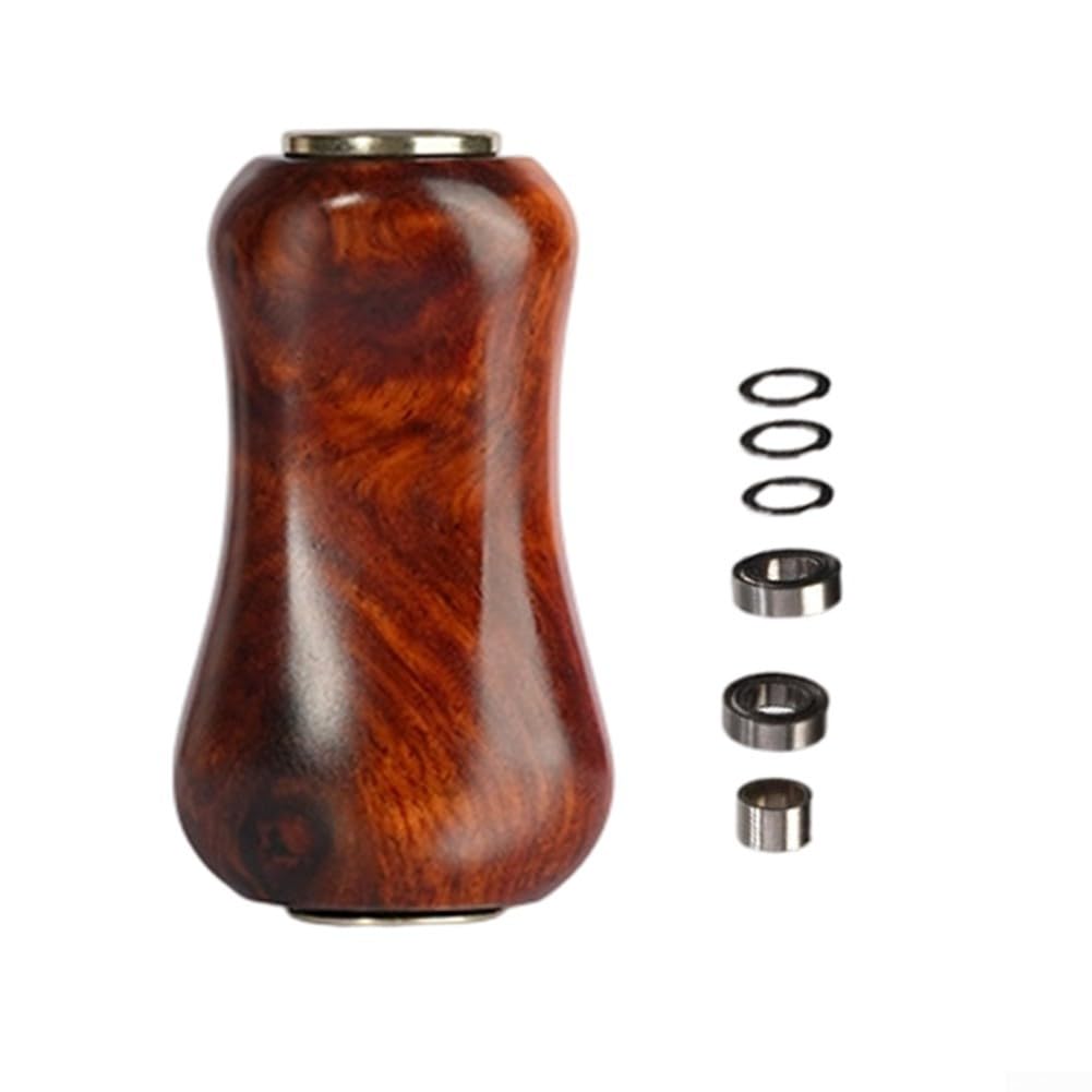 Pomello in legno naturale, 3,6 cm, per mulinelli, manico in legno naturale | Sei tipi di legno rari, motivi unici, fragranza aromatica, lunghezza 3,6 cm, forma ergonomica a pillola