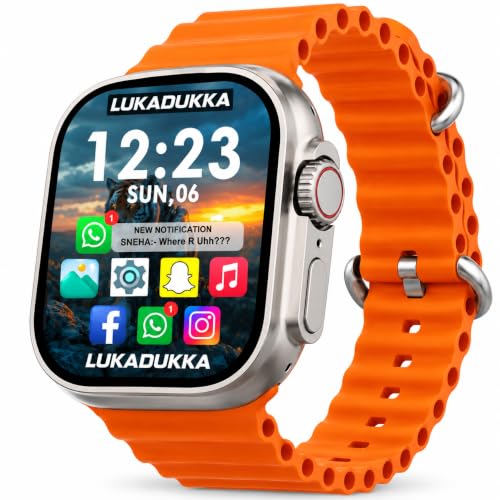 Image of T800 Smart Watch for Men & Women, 1.99 inch Large Infinite Display, Bluetooth Calling, Multiple Sports Modes, Heart Rate Monitoring, IP67 Water Resistant, Smart Notifications