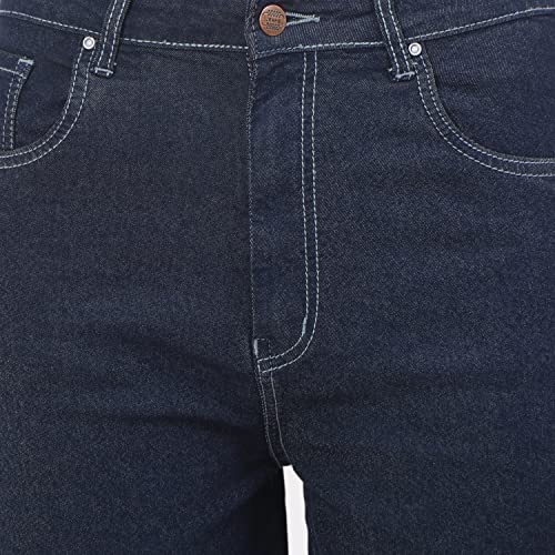 Image of TWGE - Women's Mid Rise Bootcut Jeans - Single Button, Stretchable Denim Pants - Ankle Length - Stylish Casual Wear